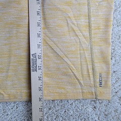 Eddie Bauer Mens Large Yellow Marled Short Sleeve T Shirt FREE-DRY Athleisure