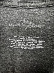 The Rolling Stones Tongue Logo Men’s L Gray Tagless Crew Neck T-Shirt Summer