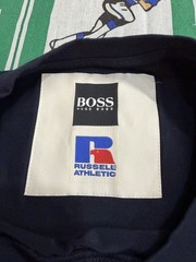 BOSS Hugo Boss x Russell Athletic Graphic Logo Navy Men’s S Crew Neck T-Shirt