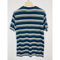 Prana Cardiff Mens Medium Striped Pocket T-Shirt Hemp Short Sleeve Tee