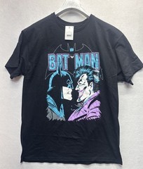 Men’s DC Comics Batman & The Joker Black Short Sleeve Graphic T Shirt L NWT