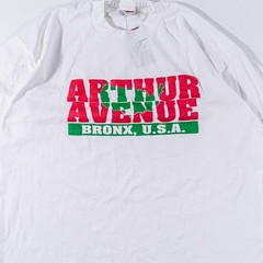 Vintage 90s Arthur Avenue Bronx NY Little Italy T-Shirt XL Italian Heritage Tee