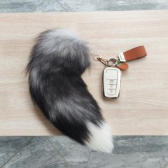 Fluffy Fox Tail Fur Keychain Therian Cosplay Handbag Tassel Hook Accessories …