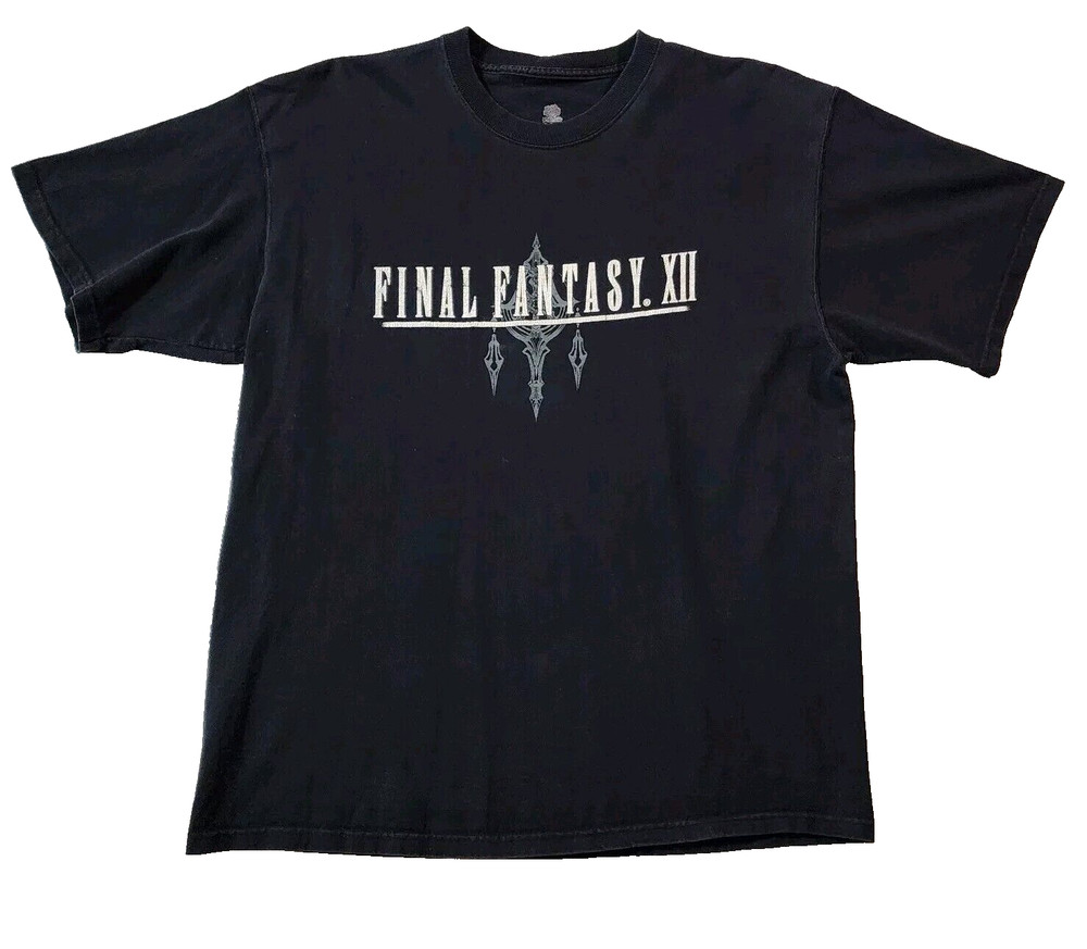 2006 Final Fantasy XII PlayStation 2 Square Enix Promo Shirt Black Men’s Large