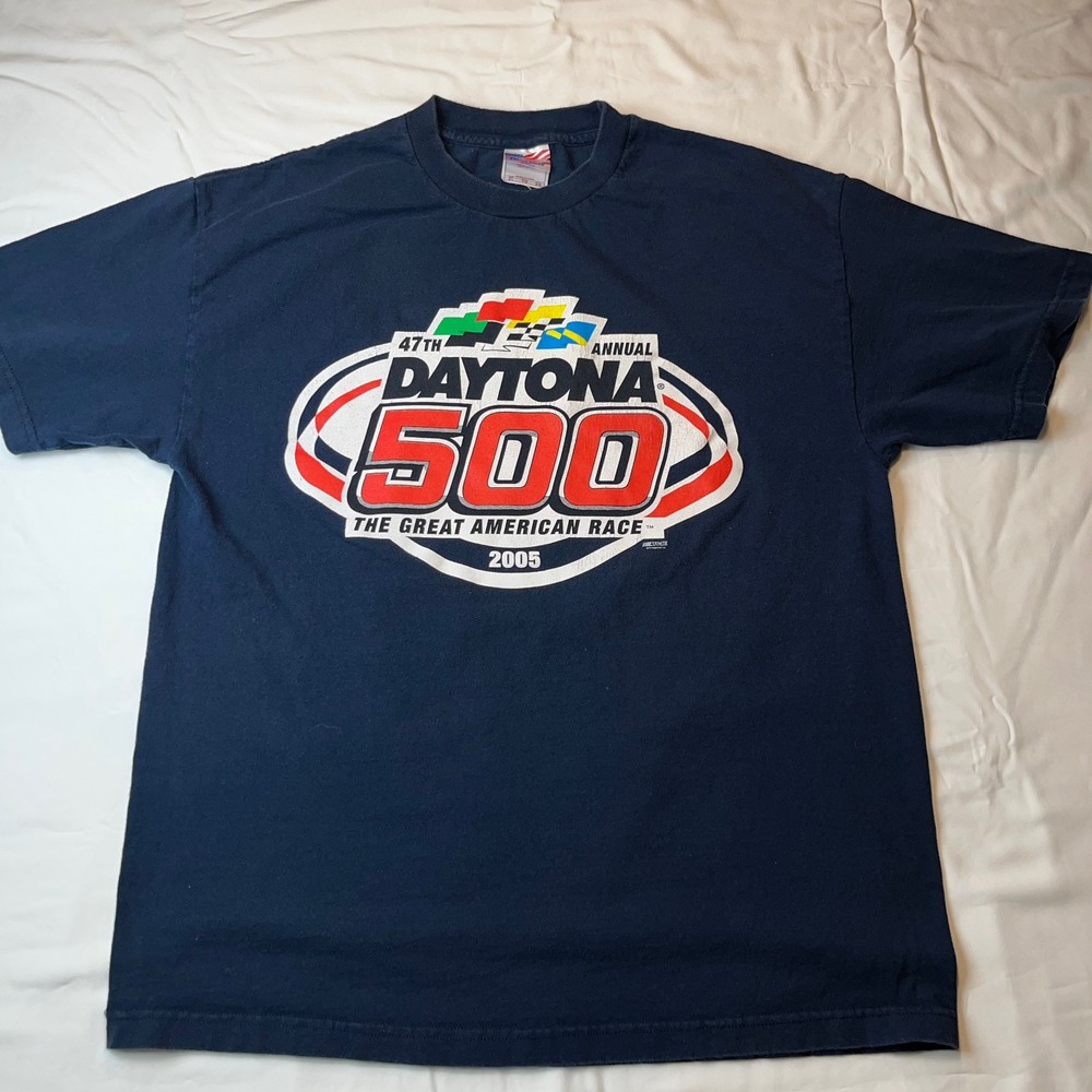 Vintage 2005 – 47th DAYTONA 500 T-Shirt XL Made in USA BLUE Murina
