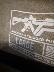AMERICAN TRIGGER PULLERS ARMY RANGERS “Harder Faster”MENS LARGE