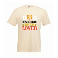 Dog Father Beer Lover Novelty T Shirt Various Colours And Sizes