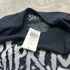 Slipknot Self-Titled Album Cover Art Heavy Metal Band Tee Large Barcode On Back