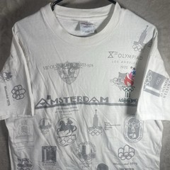 Vintage Hanes 1996 Atlanta Olympics Shirt Adult XL White Black Cities Men