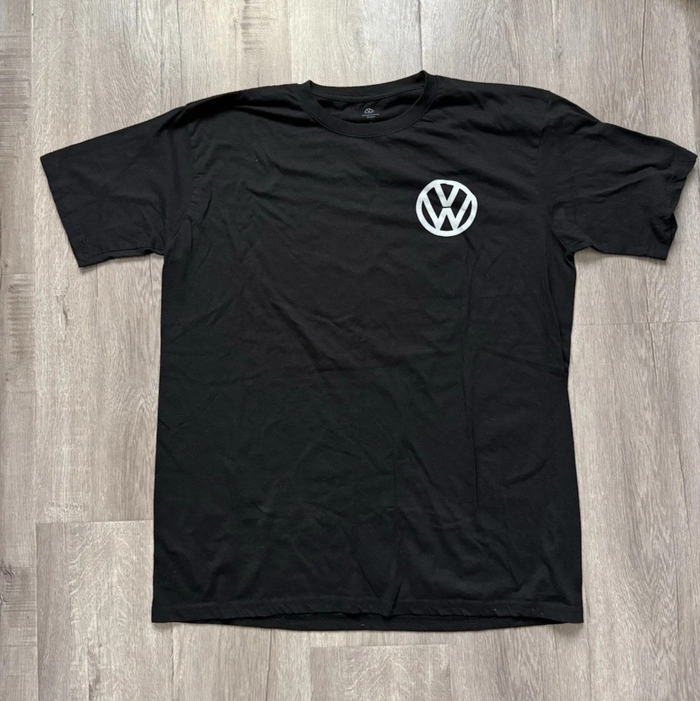 VW Volkswagen Golf 1991 Men’s Short Sleeve Graphic Car Shirt Black Size XL