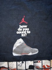 Air Jordan 21 Black T-Shirt Basketball Print size XXXL 3x Brand