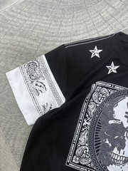 Bordo Cromato 24 t-shirt features a bold skull graphic tee | medium