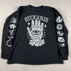 Oceano Long Sleeve Band T Shirt Mens Large L (READ) Deathcore Y2K Ouija Horror