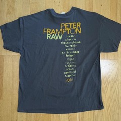 PETER FRAMPTON Raw: An Acoustic Tour 2016 T-SHIRT Men’s 2XL Excellent Condition
