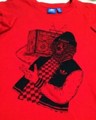 ADIDAS SHIRT ANTHROPOMORPHIC FURRY HYPE BEAST HIPSTER FOREST FRESH BOOMBOX BEATS