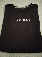 Men’s Large Adidas Black Classic Text T Shirt The Go-To Tee