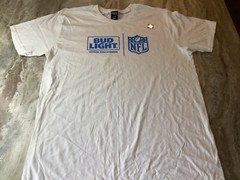 NFL Budlight Official Beer Sponsor XL Hanes Promo T-Shirt