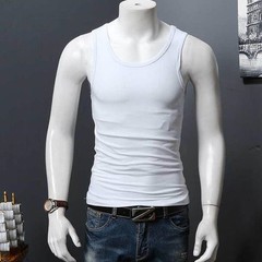Men’s Comfort-Fit Sleeveless Tank Top Featuring U-Neck for Daily Fitness Wear