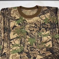 Vintage Realtree Shirt Mens Large Brown Camo Long Sleeve Pocket Hunting Tee