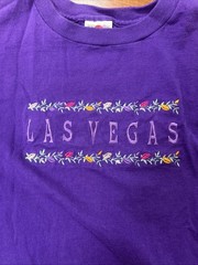 Vintage Fruit Of The Loom Las Vegas T Shirt Men’s Size Medium Purple