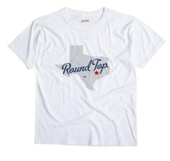 Round Top Texas TX Tex T-Shirt MAP
