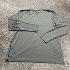 Gerry Crew Neck T-Shirt Mens XXL Gray Graphic Long Sleeve Stretch Casual Tee Top