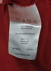 Lee Jeans Company Original T-Shirt, Sz 2XL, Red, Graphic Tiger, 100% Cotton
