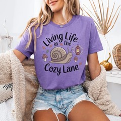 Autumnal Coffee Comfort Tee Cozy Lifestyle Shirt Fall Season Gift