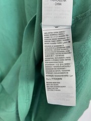Hollister 100% Cotton Men’s V‑Neck Teal Turquoise Logo T-Shirt Casual Preppy Y2K