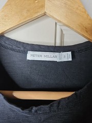 Peter Millar Flex Black T-Shirt Size S