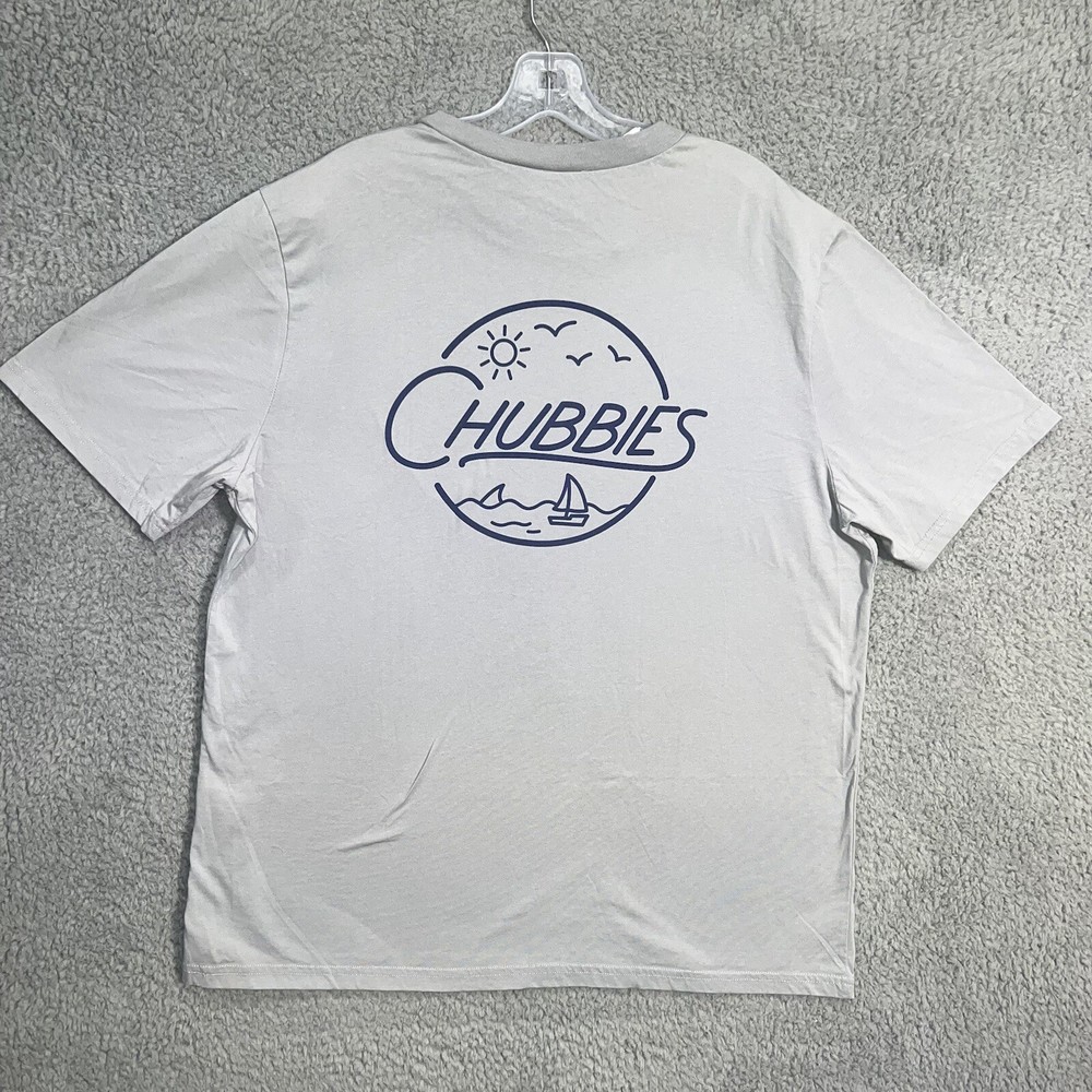 Chubbies T Shirt Men’s Size 2XL XXL Gray The Weekender WKND Tee