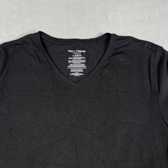 Pair of Thieves Shirt Mens Large Black V Neck Short Sleeve Stretch Casual Tee
