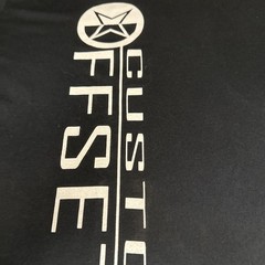 Custom Offsets Logo T-Shirt Black Size XXL Wheels Trucks Automotive