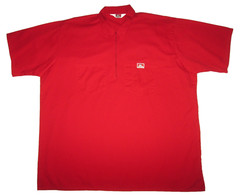 Ben Davis 1/2 Zip Short Sleeve Shirt Men’s 3XL Red USA