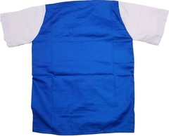 African Men’s Shirt Kente Patches With Embroidery (shirt Chest :43 in)