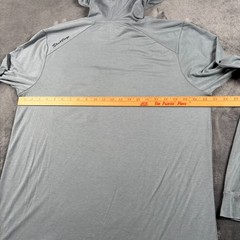 Duck Camp Shirt Mens Large Gray Hoodie Bamboo Lightweight Premium Outdoor