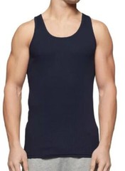 3 TOMMY HILFIGER COTTON BLACK GRAY WHITE RIBBED TANK TOP S M L XL XXL T-SHIRTS