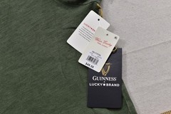 Lucky Brand Men’s Guinness Harp Tee Short Sleeve Green Crew Neck Size 3XLT NEW