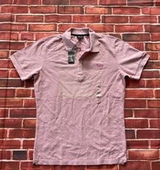 $98 Diesel Men’s T-Night Short Sleeves Polo Shirt In Pink Size S