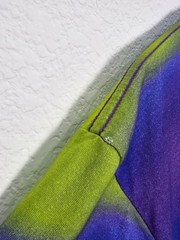 CSG Champs Sports Gear Purple & Green Tie Dye T-Shirt Size Large 90s Style Y2K