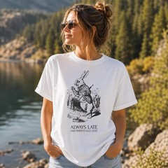 White Rabbit Shirt, Alice in Wonderland Tee, Book Lover Gift shirt