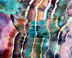 Handmade Ice Tie Dye T-Shirt XL Mens Womens Soft Cotton Red Blue Geode