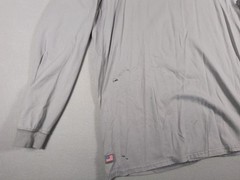 Lot 4 Ariat Work FR Flame Resistant Crew Shirt Mens L Gray Tan CAT 2 NFPA 2112