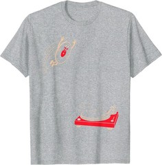 Record Flop | Funny Vinyl Jumping onto Turntable T-Shirt