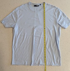 Murano Liquid Luxury Men’s T-Shirt in light blue Sz Lg Cotton Crew Neck