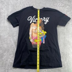 T-Shirt Motorcycle Size Small Victory MFG Tatted Brunette Dog Graphic
