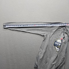 Adidas Men’s Size Small Gray Long Sleeve Performance T-Shirt Soccer