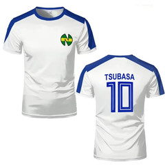 Captain TsubasaSports T-shirts For Men Anime Jersey Cosplay Custom Tops