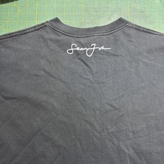 VTG Y2K Sean John Authentic Signature T Shirt Faded Black USA Cotton 2XL Diddy