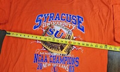 Syracuse Orangeman 2003 NCAA Championship Ring Mens 2XL Vintage T Shirt